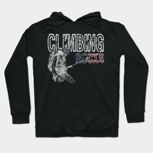 A Women Climbing Rocks Hoodie